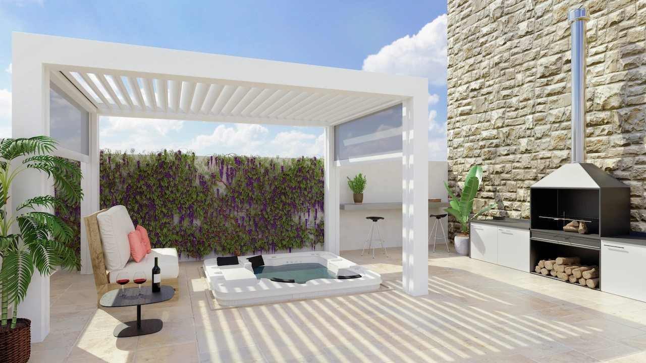 4 astuces d’aménagement pour mettre en avant votre pergola bioclimatique