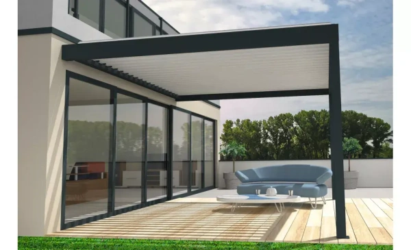 pergola-bioclimatique alu-adossée