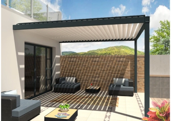 un espace pergola bioclimatique