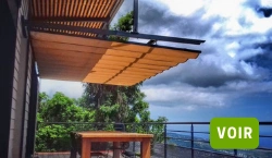 pergola Azur à toile rétractable suspendue
