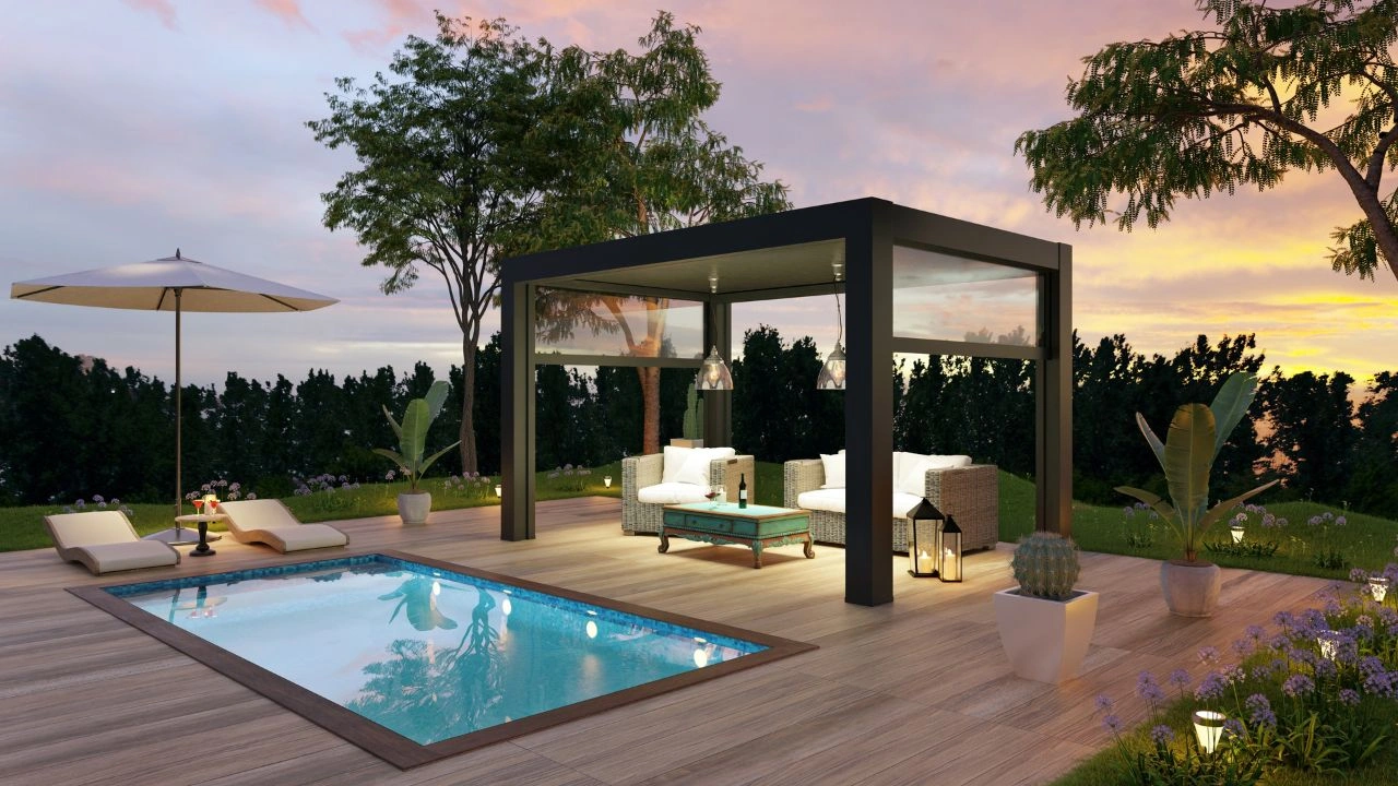 6 idées d’aménagement pour une pergola en bord de piscine