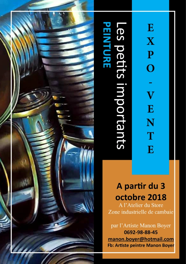 affiche atelier du store bleu