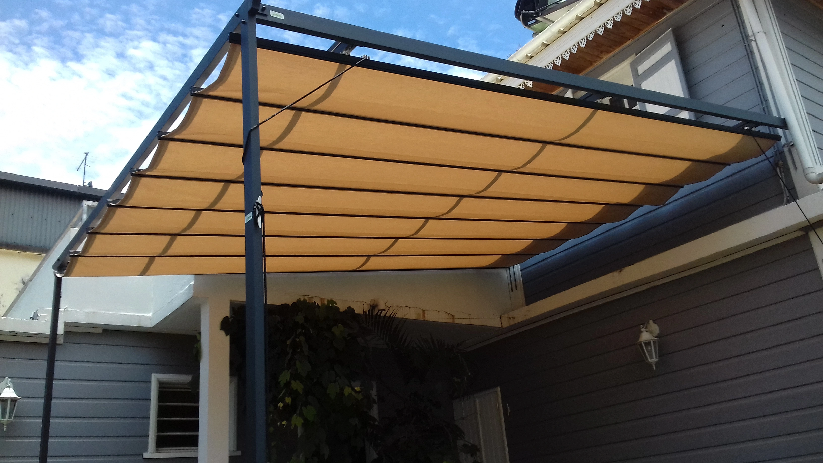 Réalisation pergola Azur I L’Atelier des Saveurs, Cilaos
