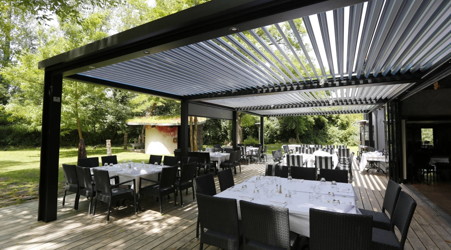 Restaurant et pergola bioclimatique : Chez Paul’O
