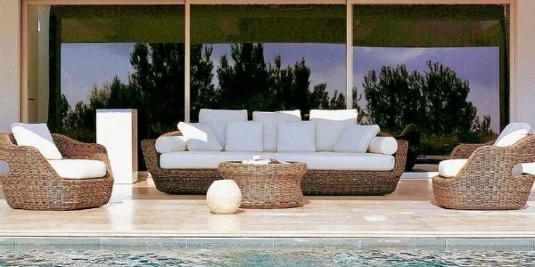 Mobilier piscine canape