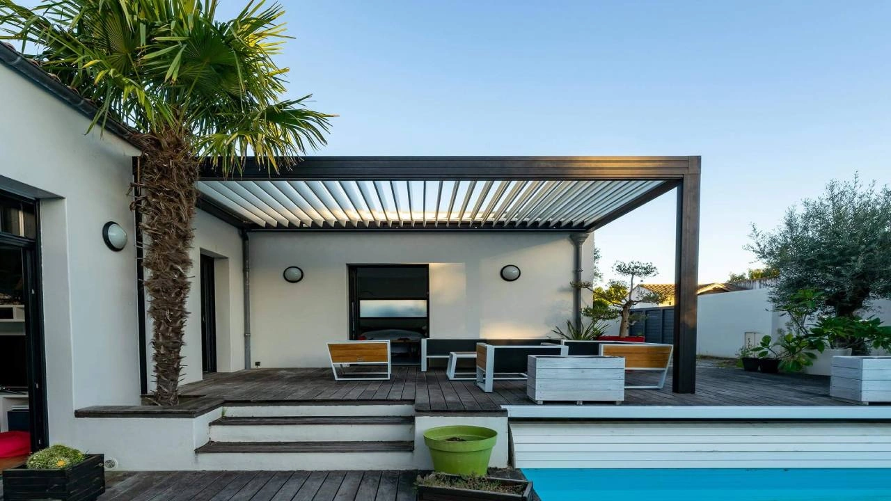 Kit lames orientables pour pergola