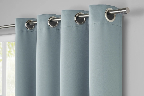 rideaux ignifugés gris
